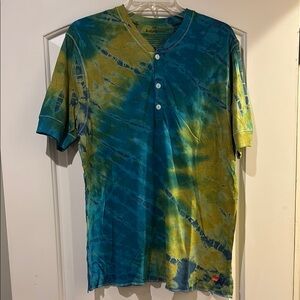 Aviator Nation Tie Dye Button Up Shirt